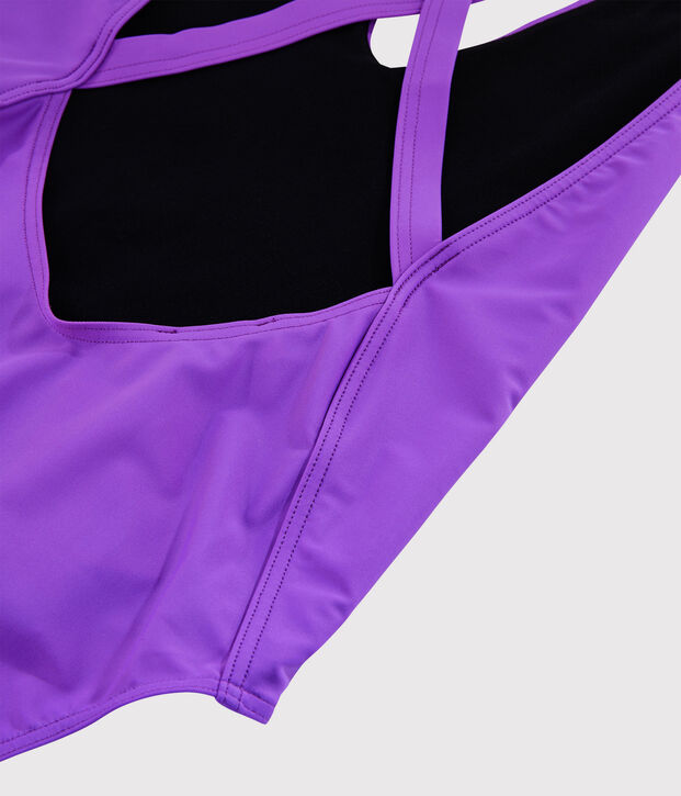 Costume da bagno intero ecoresponsabile donna viola