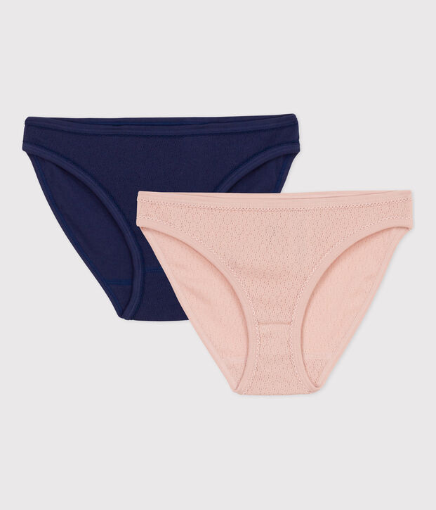 Confezione da 2 slip in cotone donna multicolore