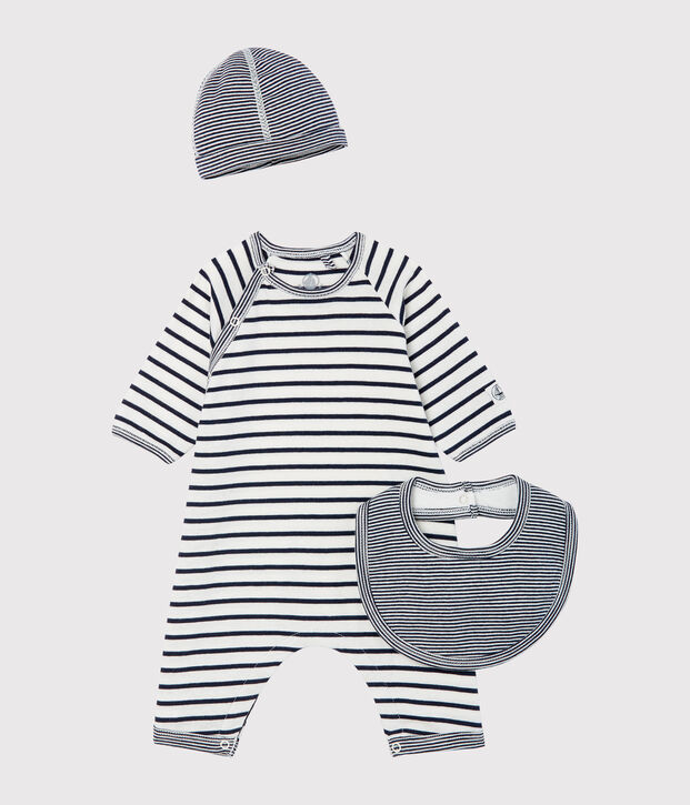 Cofanetto regalo 3 pezzi beb&egrave; unisex multicolore