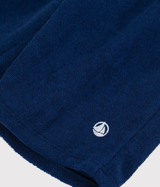 Bermuda in spugna bouclette bambino blu MEDIEVAL