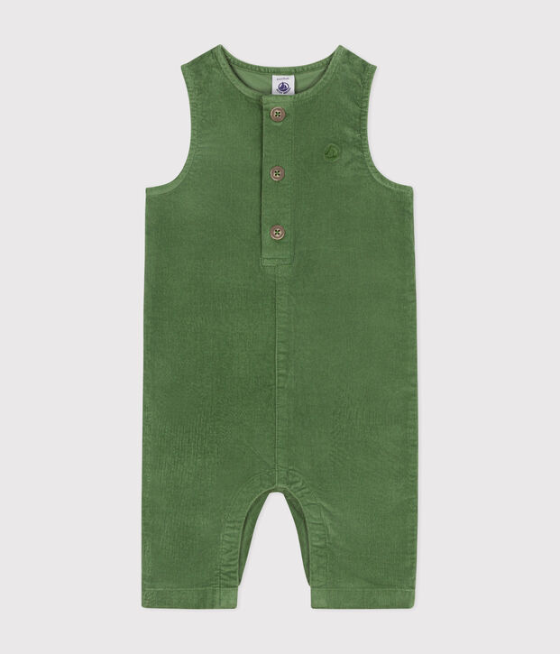 Tutina in velluto neonato verde