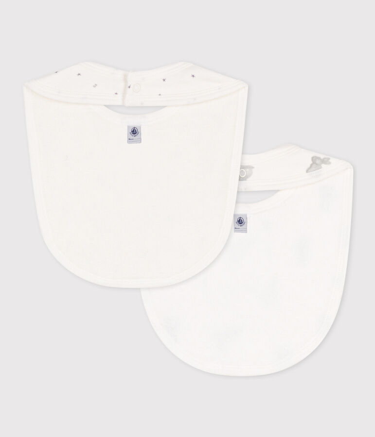 CONFEZIONE DA 2 BAVAGLINI IN COTONE PER NEONATI multicolore