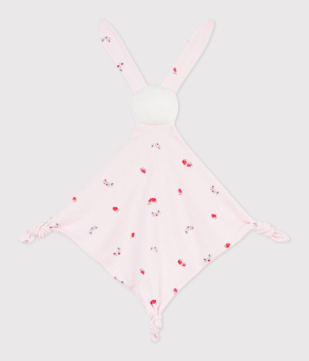 Doudou in cotone con stampa a fiori neonato rosa/multicolore