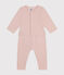 Completo cardigan e pantaloni in tessuto felpato bebè rosa SALINE