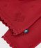Cardigan in cotone con motivo a cuori neonata rosso
