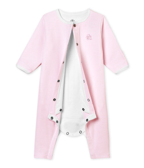 Bodygiama®per bebé unisex rosa VIENNE/bianco ECUME