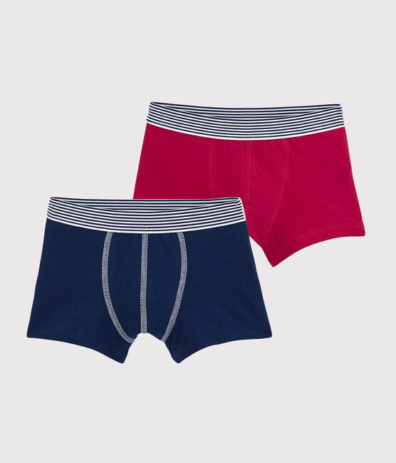 Confezione da 2 boxer bambino in cotone biologico e elastan variante 1