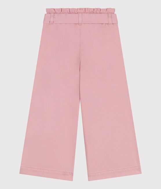 Pantaloni in misto cotone e lyocell bambina. rosa CHARME
