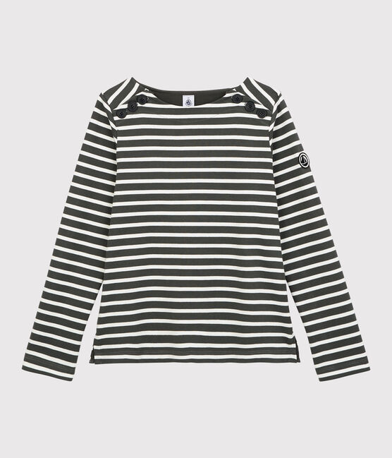 Marinière Donna grigio ORAGE/bianco MARSHMALLOW