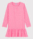 Camicia da notte bambina in cotone arricciato