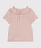 Blusa bebè a maniche corte in jersey rosa SALINE