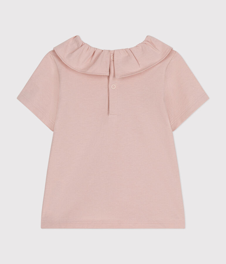 Blusa beb&egrave; a maniche corte in jersey rosa SALINE