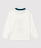 T-shirt bambino a maniche lunghe in cotone bianco MARSHMALLOW 1