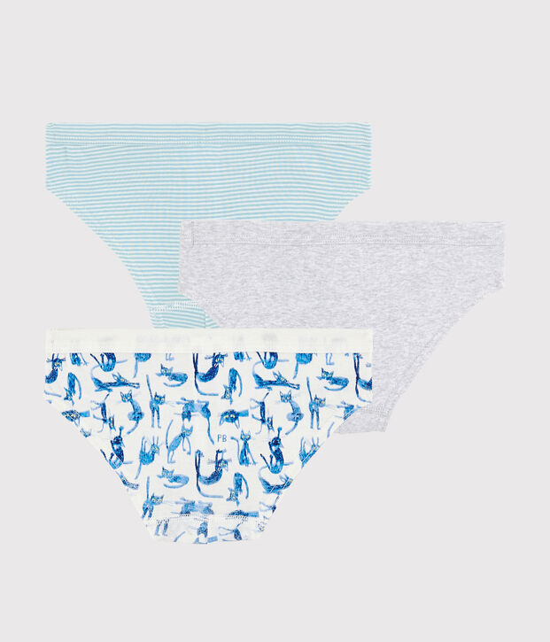 Confezione da 3 slip gatti bambino multicolore