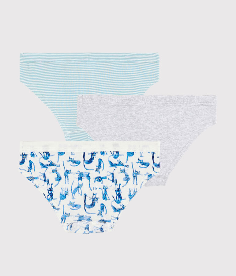 Confezione da 3 slip gatti bambino multicolore