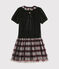 Abiti manica corta bambina nero NOIR/bianco MULTICO