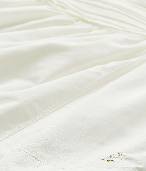 Abito beb&eacute; bambina in popeline bianco