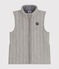 Gilet senza maniche in tubique bambina/bambino grigio CHATON CHINE