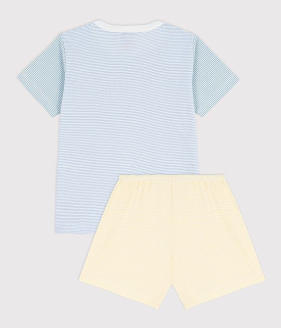 Petit Bateau Pigiama Per Bambini E Ragazzi: Modello PER/MA2A, Colore Perse/Marshmallow, Morbido E Confortevole