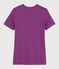 T-shirt girocollo iconica in cotone Donna viola HIBISCUS
