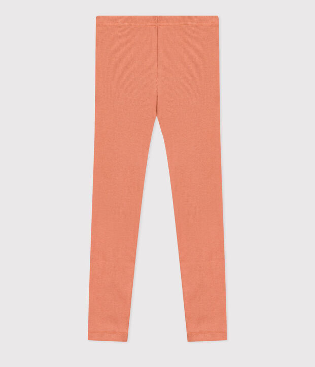 Leggings in cotone bambina rosa