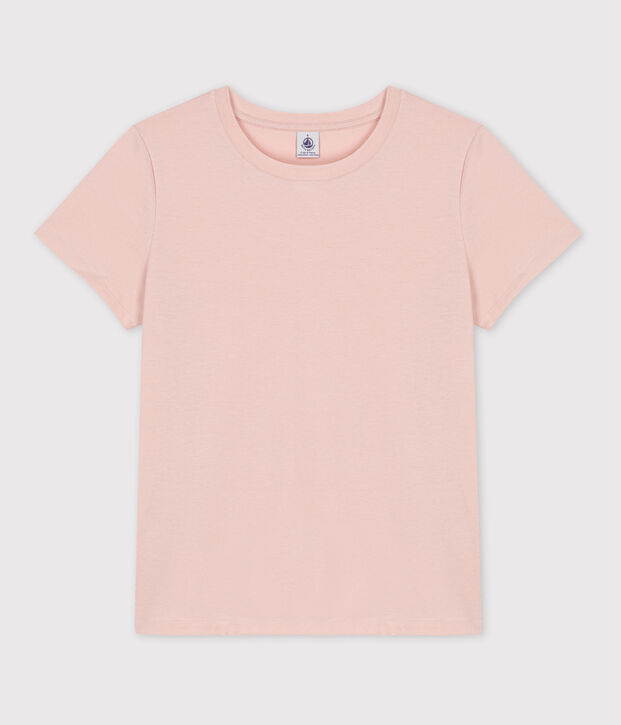 T-shirt LE CLASSIQUE girocollo in cotone Donna rosa