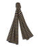 sciarpa rigata satinata per donna blu SMOKING/giallo BRINDILLE SATIN
