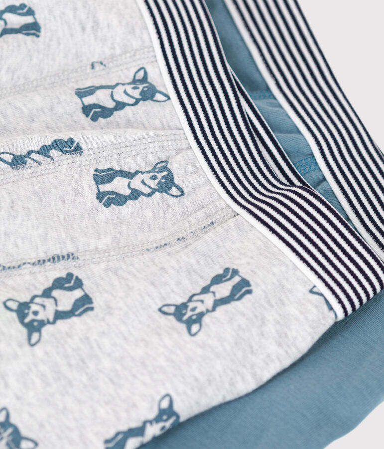 Confezione da 2 boxer cagnolino per bambino in cotone variante 1