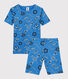 Pigiama corto bandana bambino in cotone biologico