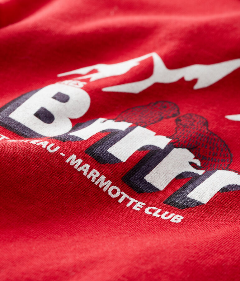 T-shirt beb&egrave; maschio rosso