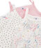 Trio di canottiere con spalline bambina variante 1