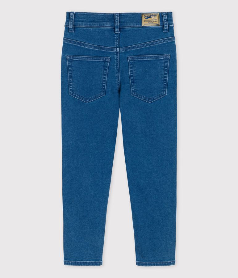 Pantalone bambino in denim taglio regular blu