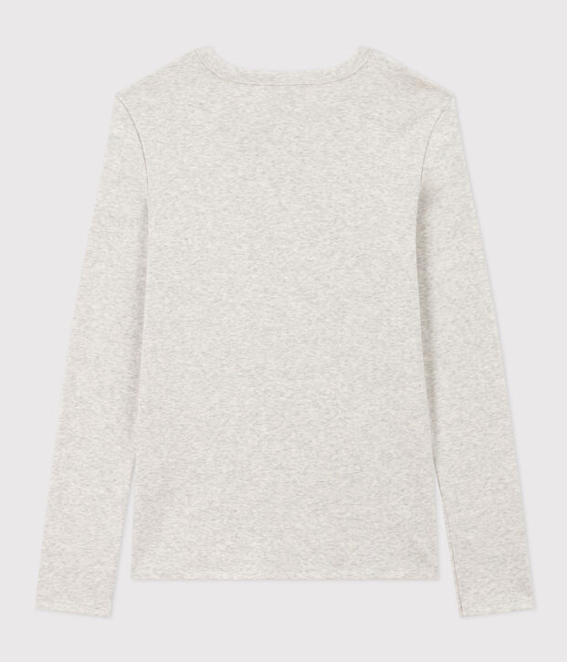 T-shirt L'ICONIQUE girocollo in cotone Donna BELUGA CHINE