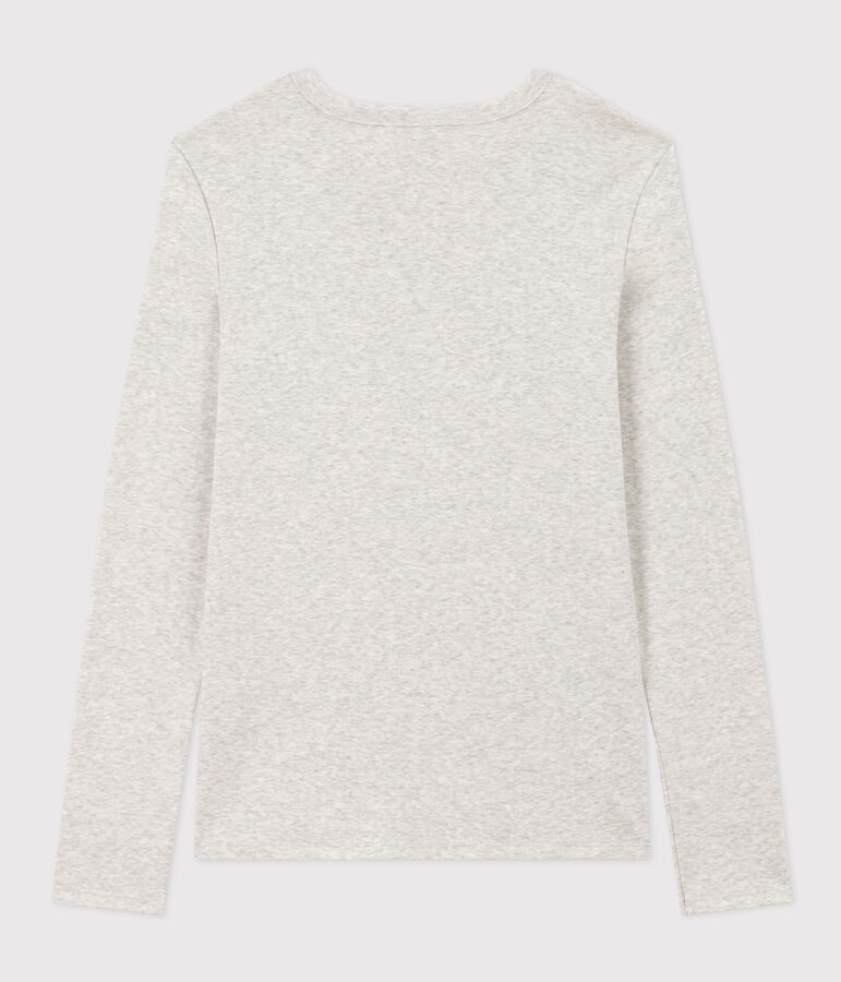 T-shirt L'ICONIQUE girocollo in cotone Donna grigio