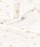 Tutina lunga bebè in cotone ovatta con cappuccio bianco MARSHMALLOW/bianco MULTICO