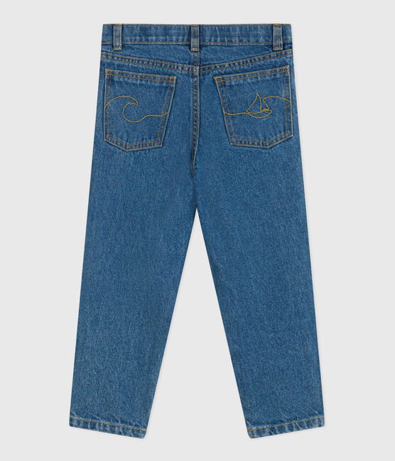 Pantaloni in denim bambina blu DENIM MOYEN