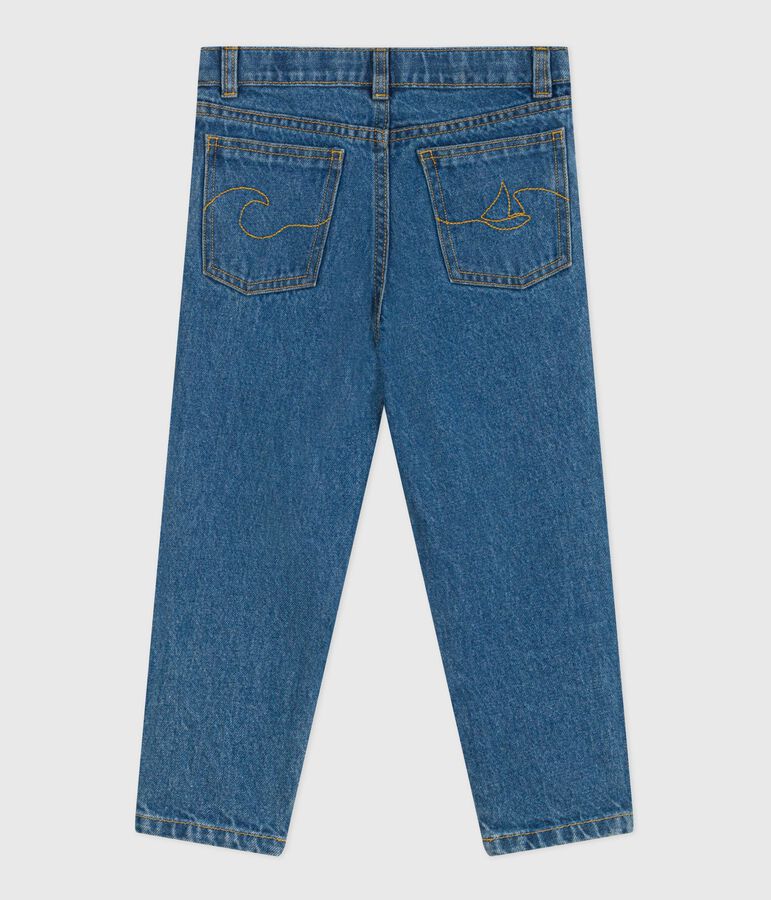 Pantaloni in denim bambina blu