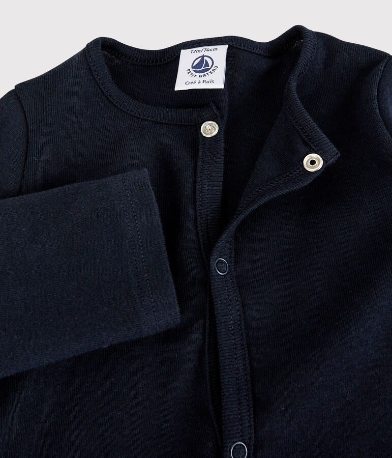 Cardigan per beb&egrave; in cotone blu SMOKING