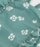 Costume da bagno intero con stampa floreale e volant neonato blu PAUL/bianco MARSHMALLOW