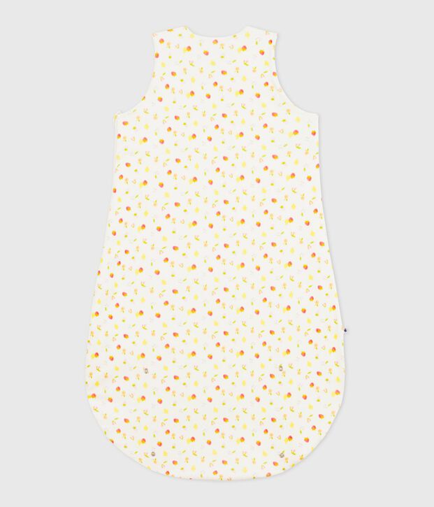 Sacco nanna in cotone con piccoli frutti stampati TOG 0.5 neonato bianco/multicolore