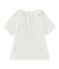 T-shirt bebé bambina maniche corte bianco MARSHMALLOW/blu SMOKING