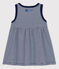 Abito bebè Petit Bateau x Water Family blu MEDIEVAL/bianco MARSHMALLOW