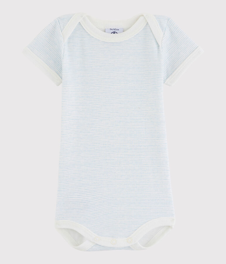 Body a manica corta beb&egrave; unisex bianco LAIT/ OXYGENE