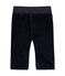 Pantalone per bebé maschio in doppio velluto stretch blu SMOKING