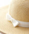 Cappellino in paglia bebè rosa NATUREL