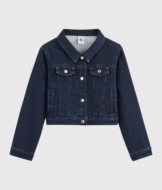 Giacca in denim bambina blu DENIM BLEU FONCE