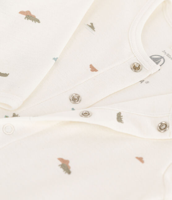 Bodyjama stampato in cotone bianco MARSHMALLOW/bianco MULTICO