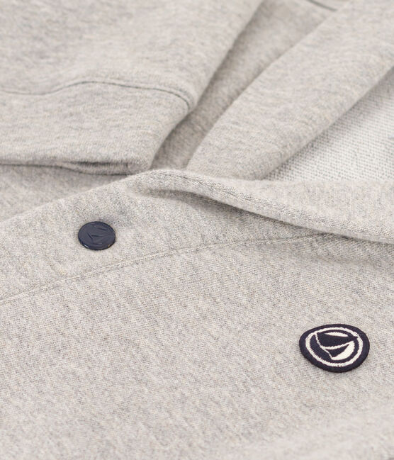 Cardigan in cotone bambino grigio CHATON CHINE