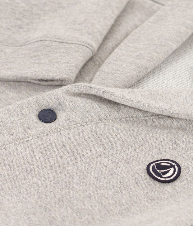 Cardigan in cotone bambino grigio