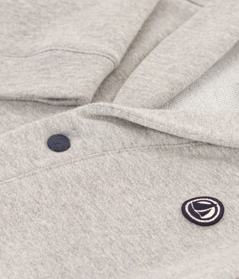 Cardigan in cotone bambino grigio